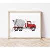 Акварельный Строительный Транспорт Транспортировка Трактор Бульдозер Постер Настенное Искусство Картины Холст Живопись Детская Домашний Декор