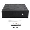 Desktop Computer Case Good Heat Dissipation Exquisite Compact Black Mini HTPC Case for Home Video