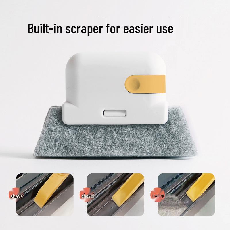 Съемная многофункциональная щетка для чистки оконных пазов и щелей