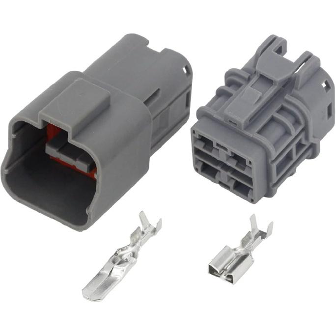 4 Pin Car Ox/y-gen Sen/;SOR wat/erp/;ro/ofW Connector with Terminal 7222–6244–40 & 7123-6244-40, DJ70453A-6.3-11/21 4P(Male Female Plug,5 Sets)