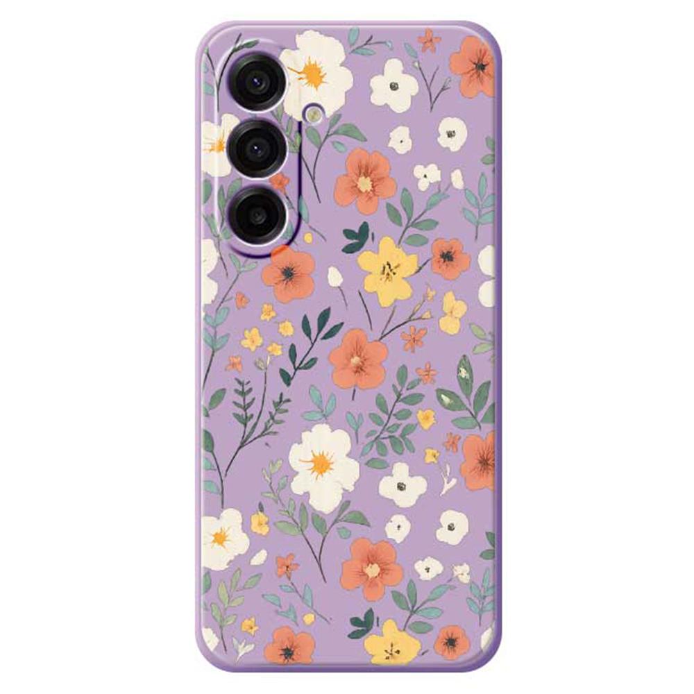For Samsung Galaxy A17 5G Case Flower Garden Pattern Printing Straight Edge TPU Phone Back Cover