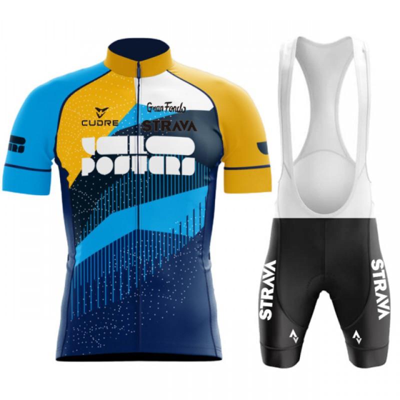 Men Women Cycling Jersey Shorts Set Breathable Bike Riding Outfit Road Mountain Biking