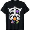 Halloween Candy Xray Skeleton Costume For Men Women Kid Boys T-Shirt Creative Men Funny Geek Tops Print Tee Male TShirt