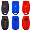 Силиконовый ударопрочный чехол для ключей, подходит для Volkswagen Golf, Passat, POLO, Skoda, складной, 2-клавишный, сотовый узор