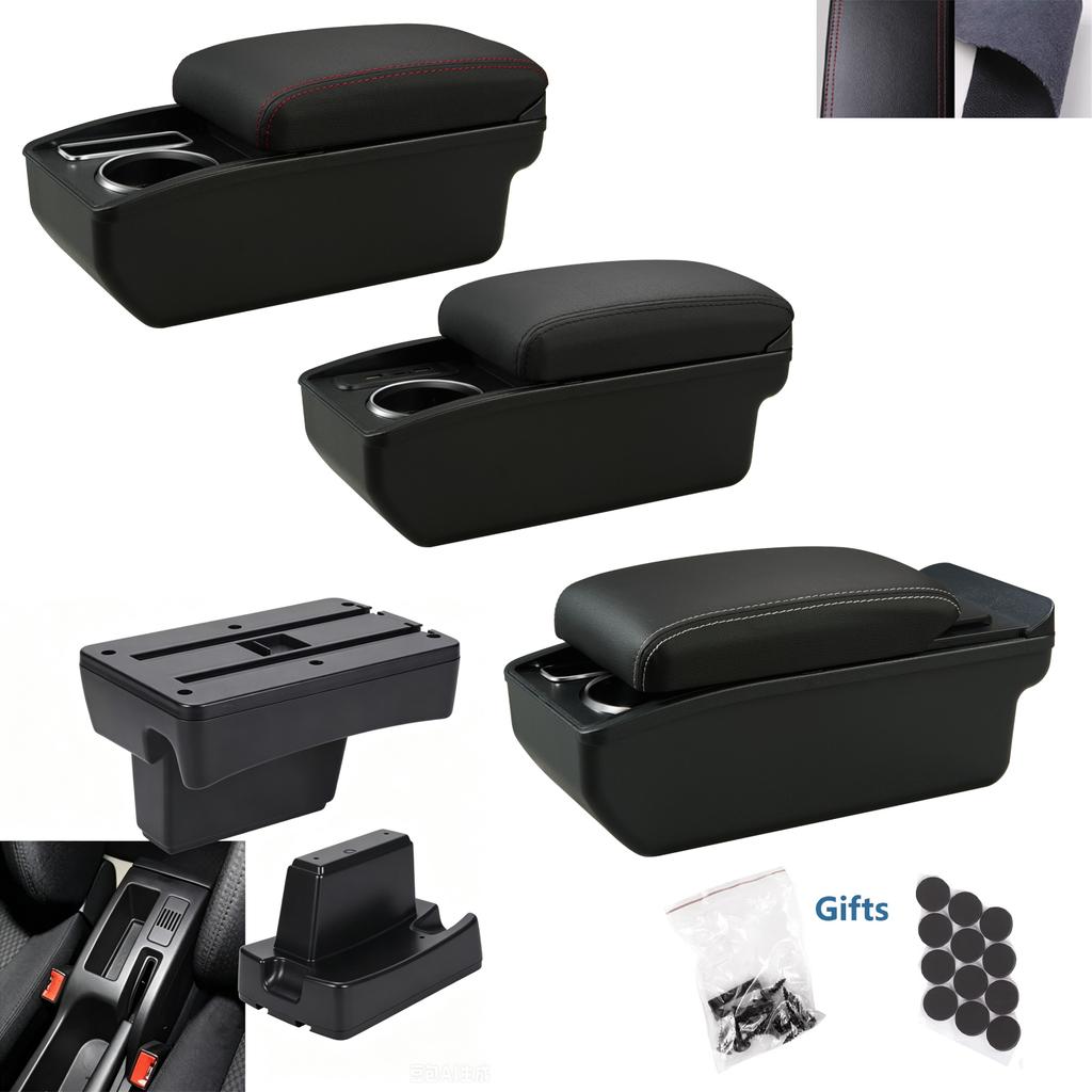For Peugeot 307 Armrest Box For Peugeot 307 CC Convertible Car Armrest Storage Box Interior Retrofit Dedicated Car Accessories