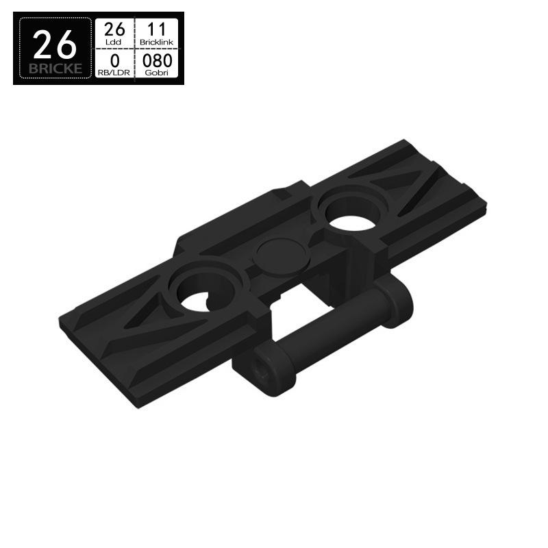 BRICKE Compatible Large Building Blocks with Track Hinge for Lego Sets 88323, 57518, 89501, Loose Parts