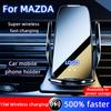 Автомобильный держатель с ИК-датчиком, беспроводное зарядное устройство для мобильного телефона для Mazda 3 6 CX-5 cx4 CX30 CX30 CX-8 ATENZA Axela, аксессуар для вентиляционного отверстия автомобиля