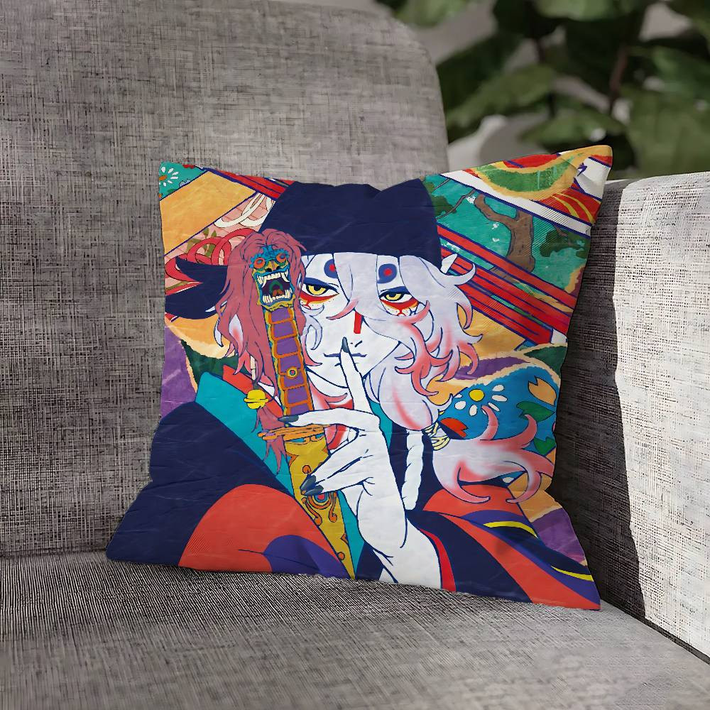 Чехол на подушку M-Mononoke Продавец лекарств Для 55x55см 30x30см 50x50см 45x45см 40x40см Квадратный чехол для подушки на стул Чехол