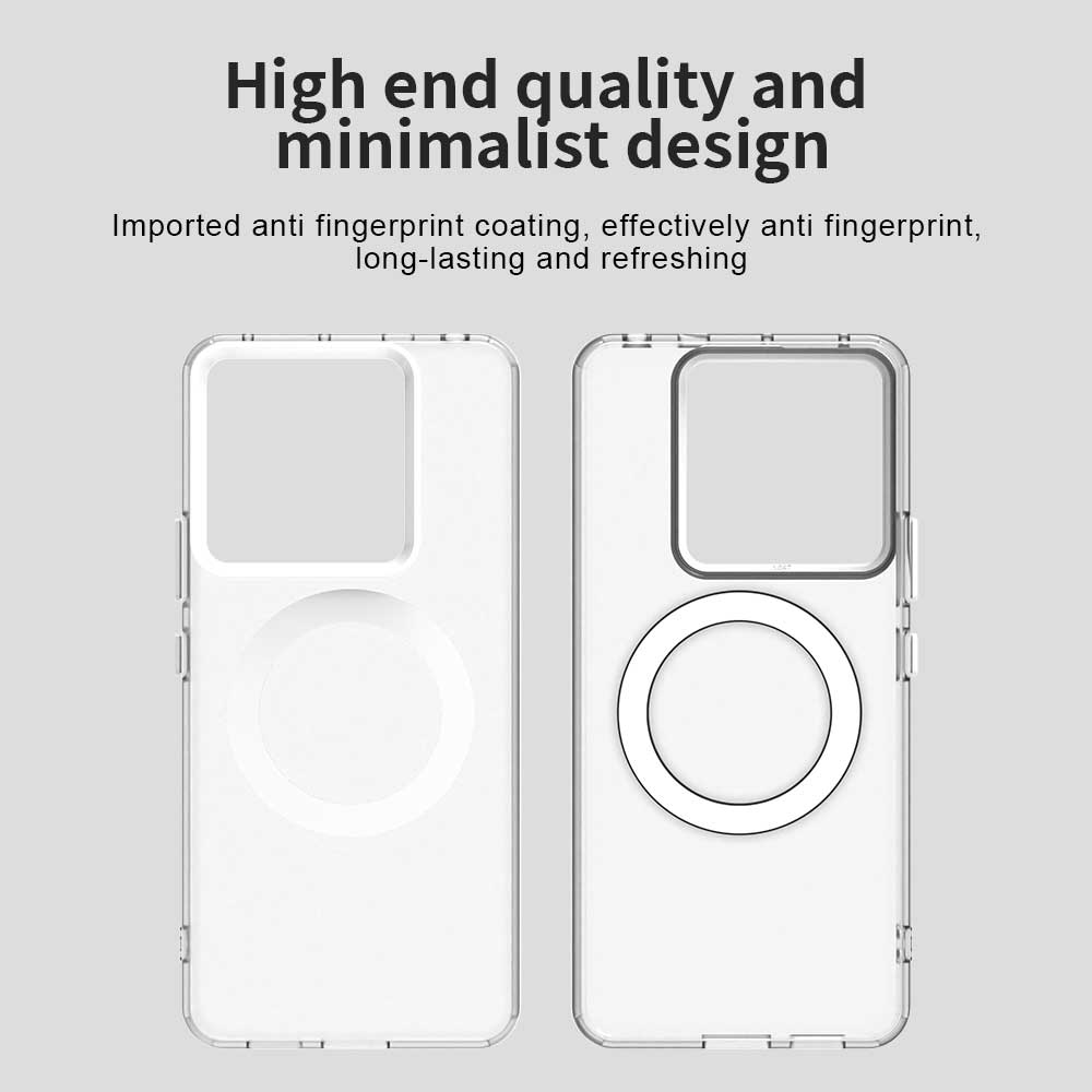 For Xiaomi Redmi Note 13 Pro 5G/Poco X6 5G Case Compatible with MagSafe PC+TPU+PET Anti-Drop Phone Cover