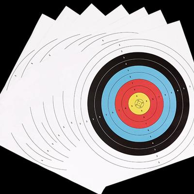 10 шт./лот 40x40 см профессиональные бумажные мишени для стрельбы из лука, калибр для стрельбы из лука, бумажные мишени для стрельбы, традиционные аксессуары для стрельбы
