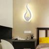 LED Light Modern Wall Lamp Acrylic Flame Shape Indoor Bathroom Bedroom Living Room Hallway Art Decoration