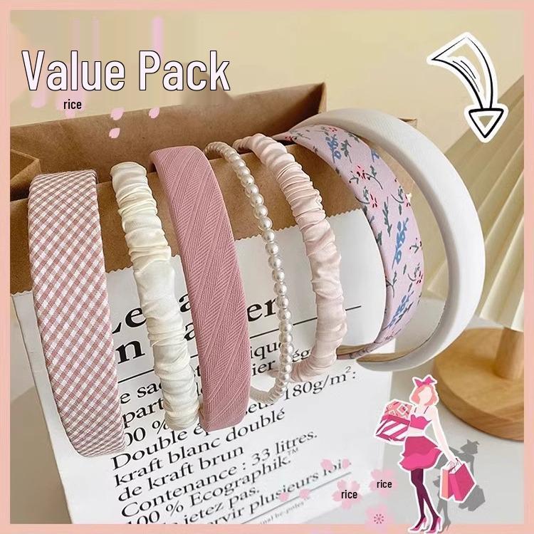 Летняя французская повязка на голову 2025: Стильная повязка на голову для умывания и заколка для волос для женщин