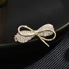 Simple Creative Rhinestone Brooches For Women Elegant Gold Color Butterfly Brooch Pins Jewelry Party Wedding Gifts For Girl