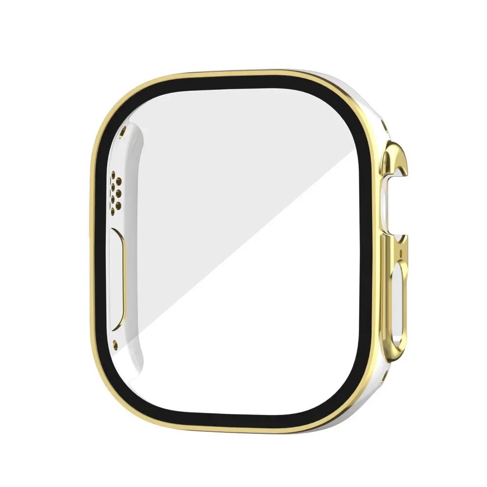 Стекло+Чехол для Apple Watch Ultra 3 2 49 мм Защитная рамка для экрана для iWatch ultra 49 Закаленное Защитные 49 ММ Аксессуары
