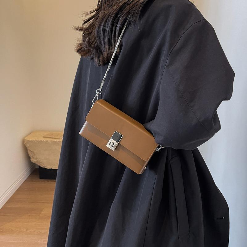 Премиальная маленькая сумка женская сумка новая осенняя универсальная цепочка на плечо сумка-мессенджер текстурная коробка маленькая квадратная сумка