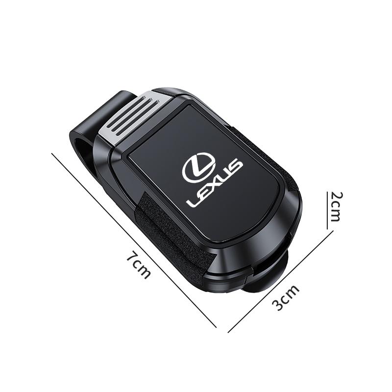 2026 Hot Interior Stickers Car Sun Visor Glasses Holder Mirror Style Sunglasses Clip For Lexus RX330 IS250 Ct200h ES300h RX350 I