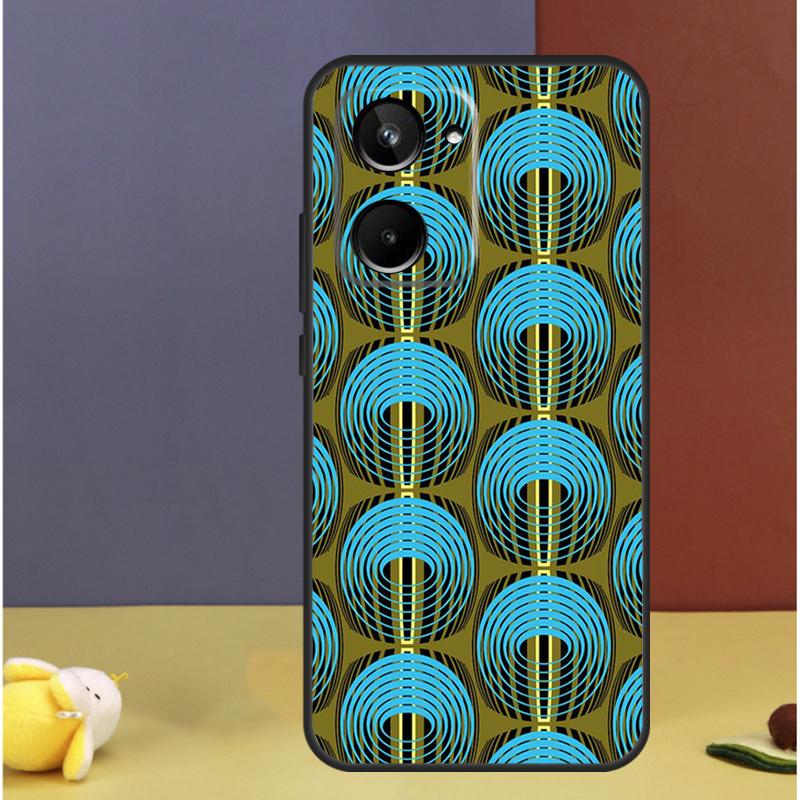 Ткань с африканским принтом для чехла Realme C71 C75 C55 C53 C67 C61 C33 C63 C51 C65 15 GT7 Pro 10 11 12 13 14 Pro Plus