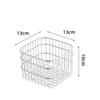 Waterproof Cosmetic Storage Box Space Saving Metal Wire Basket  Countertop