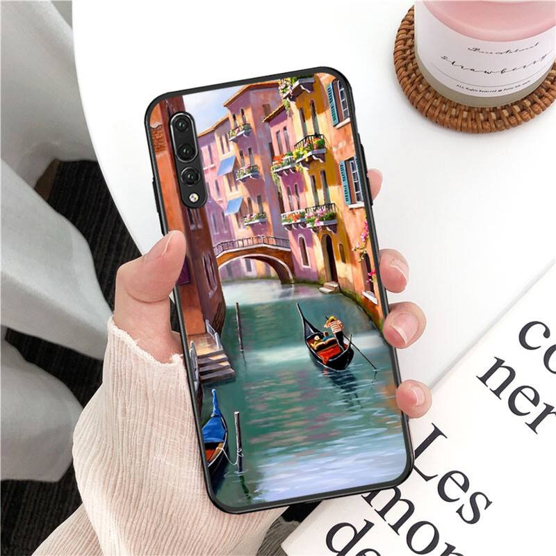 YNDFCNB Italy Venice Landscape Phone Case for Huawei P30 40 20 10 8 9 Lite Pro Plus Psmart2019