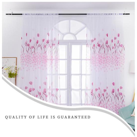 Оконный экран, анти-выцветание, многоразовый, 2 размера, изящный оконный перспективный тюль, украшение для дома