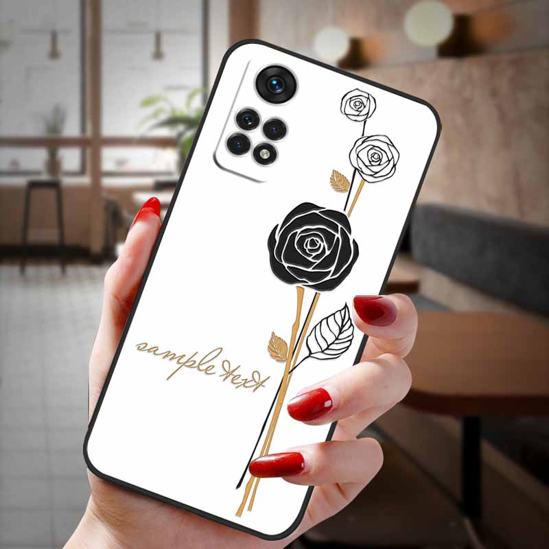 Чехол для POCO X4 Pro 5G 3D тиснение Цветок Рельефный Чехлы для телефона Для POCOX4 Pro 5G 2022 Силиконовый чехол X 4 Pro X4Pro Funda Capa Para