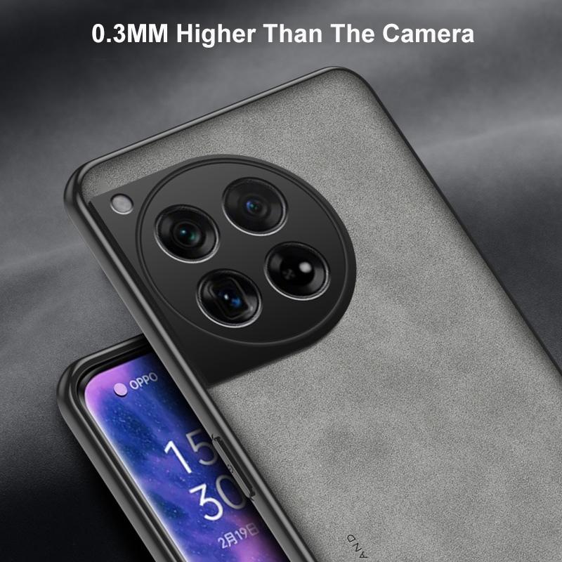 For OnePlus 12 12R Case Luxury PU Leather Phone Case For OnePlus Ace 3 5G OnePlus12 R Back Cover Matte Silicone Full Protection