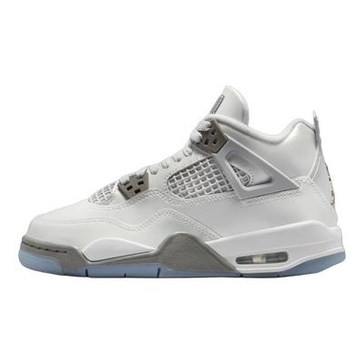 Air 4 Retro GS Photon Dust Blue Chill Детские кроссовки Серый Плоский-Оловянный Белый HV4401-014