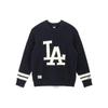 New Era Свитшот MLB Los Angeles Dodgers с цветовыми блоками, свободного кроя, с пониженной линией плеча, с круглым вырезом, унисекс, темно-синий 13781165