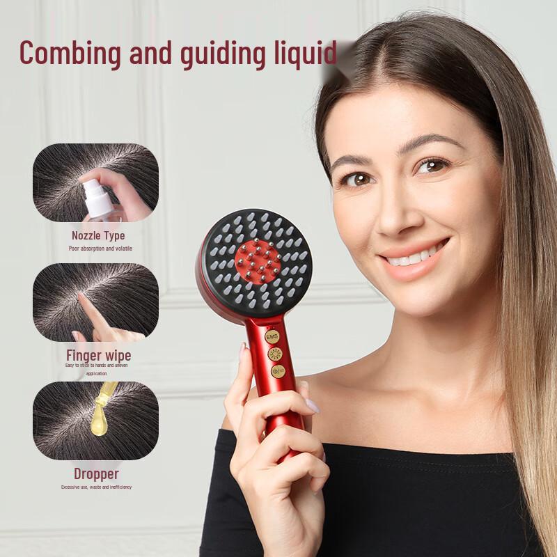 SENBAIWEI Electric Scalp Massager & Oil Applicator Comb CN plug (adapter included)