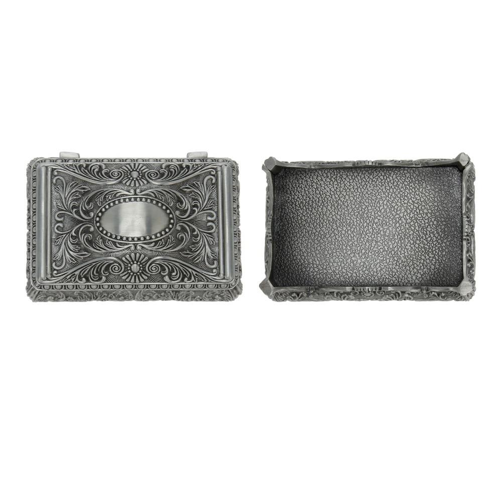 Antique Vintage Jewelry Box Silver Musical Jewelry Box Jewelry Boxes Metal Trinket Box For Women