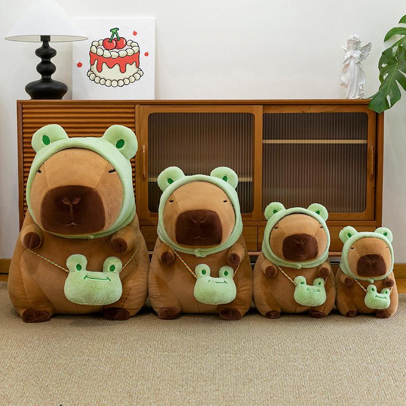 Лягушка Динозавр Шляпа Капибара Плюшевая Игрушка Животное Мягкая Кукла Украшение Подарок Дети