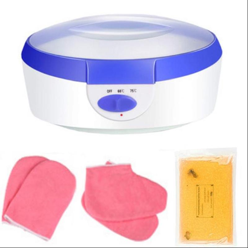 Warmer Wax Machine Paraffin Heater for Hand Foot Spa Skin Rejuvenation Pedicure Waxing Kit Therapy Bath Moisturizing with Gloves