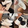 Joint Soft Cowhide Casual Little White Shoes Women's 2025 New Leather Versatile Breathable Round Head Sports Flat Baseplate Shoes