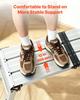 Folding Work Platform, Adjustable Height 360-508 mm, 226.8 kg Capacity Aluminum Step Stool, Heavy Duty Non-Slip Platform Ladder, Portable Work Bench