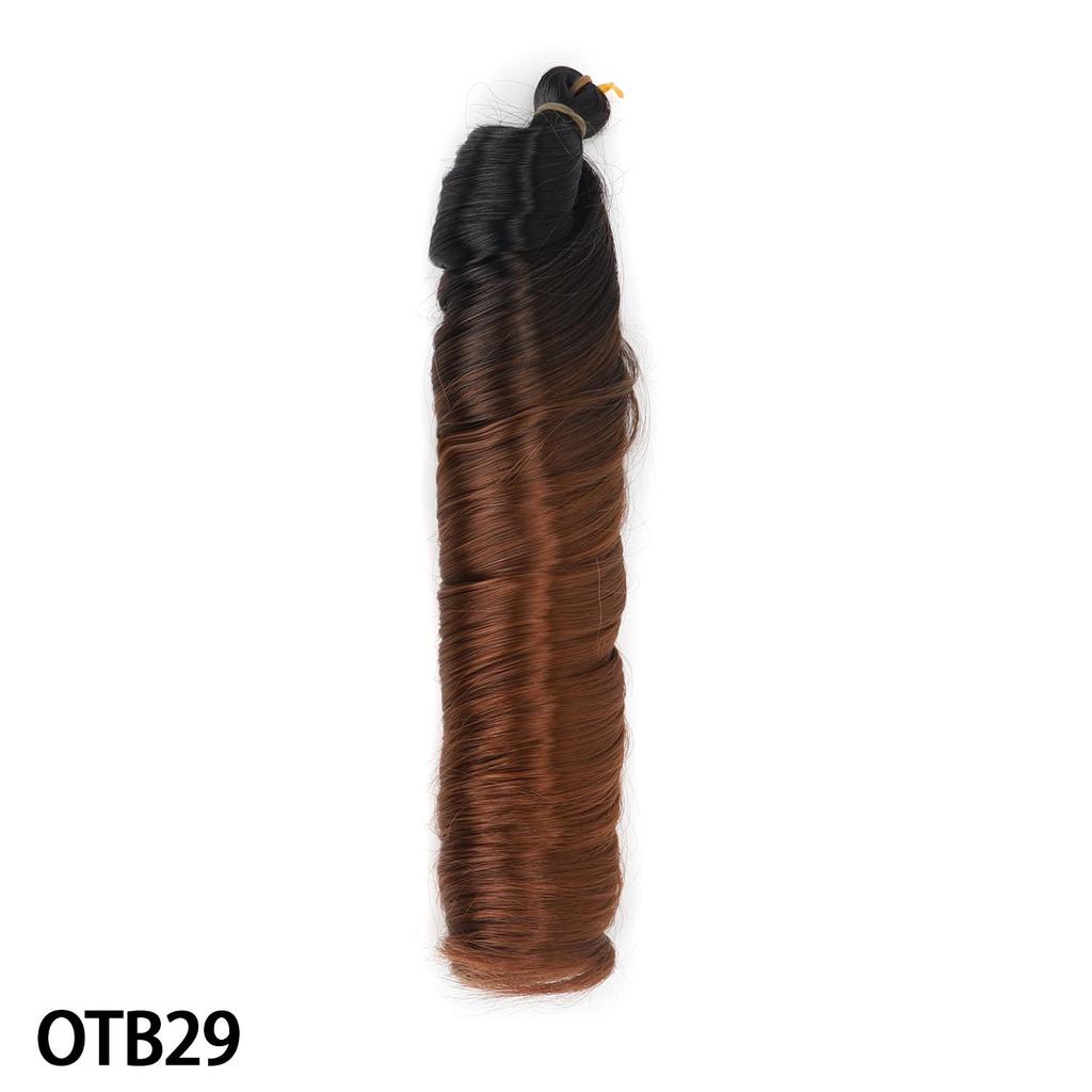 28Inch French Curly Crochet Hair Synthetic Loose Wavy Braiding Hair Bohemian French Curl Braids Extensions