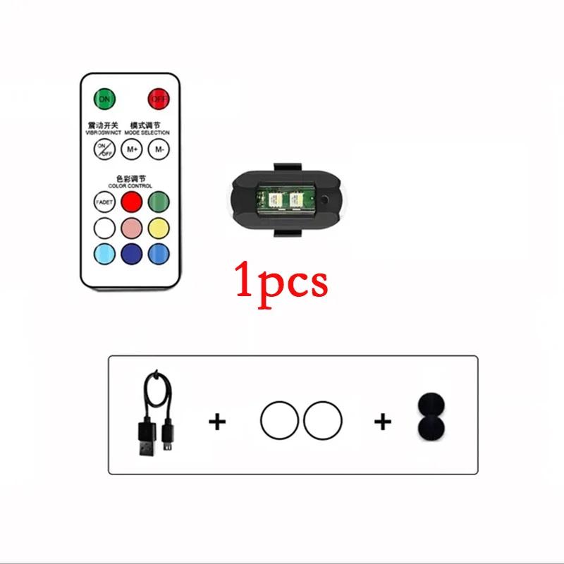 1 шт., дистанционный светодиодный RGB-предупреждающий фонарь для предотвращения столкновений, магнитный мини-сигнальный фонарь для дрона, стробоскоп, 7-цветный индикатор для мотоцикла
