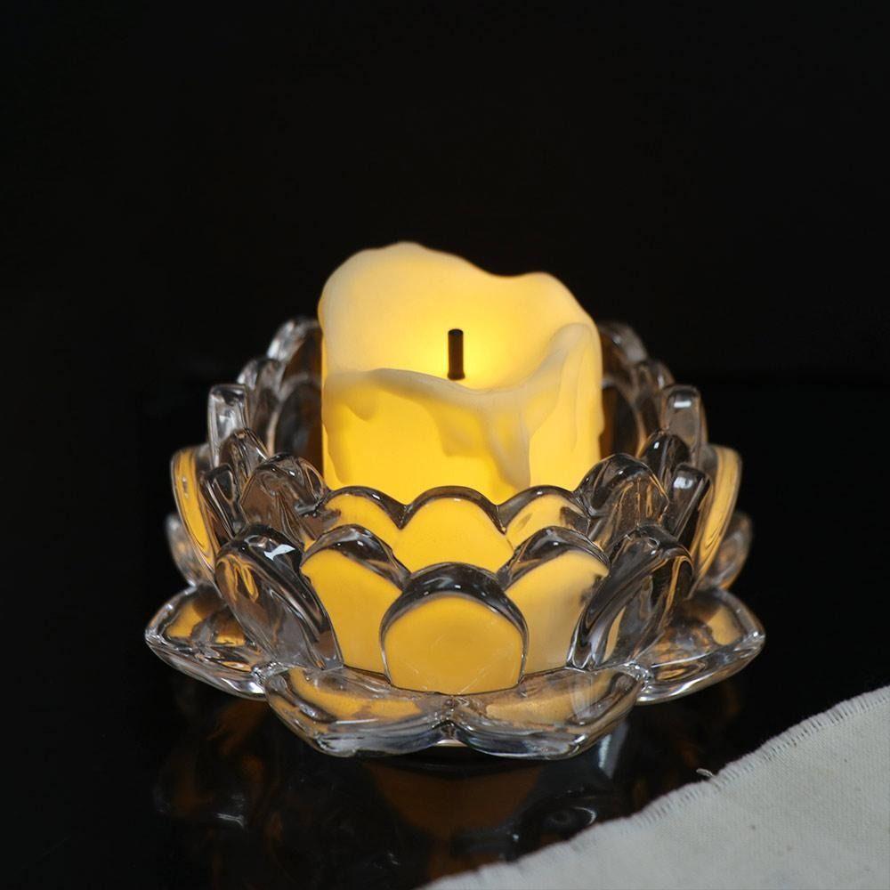 2Pcs Elegant Chinese Transparent Candlestick Ins Simple Candles Stand  Party Decoration