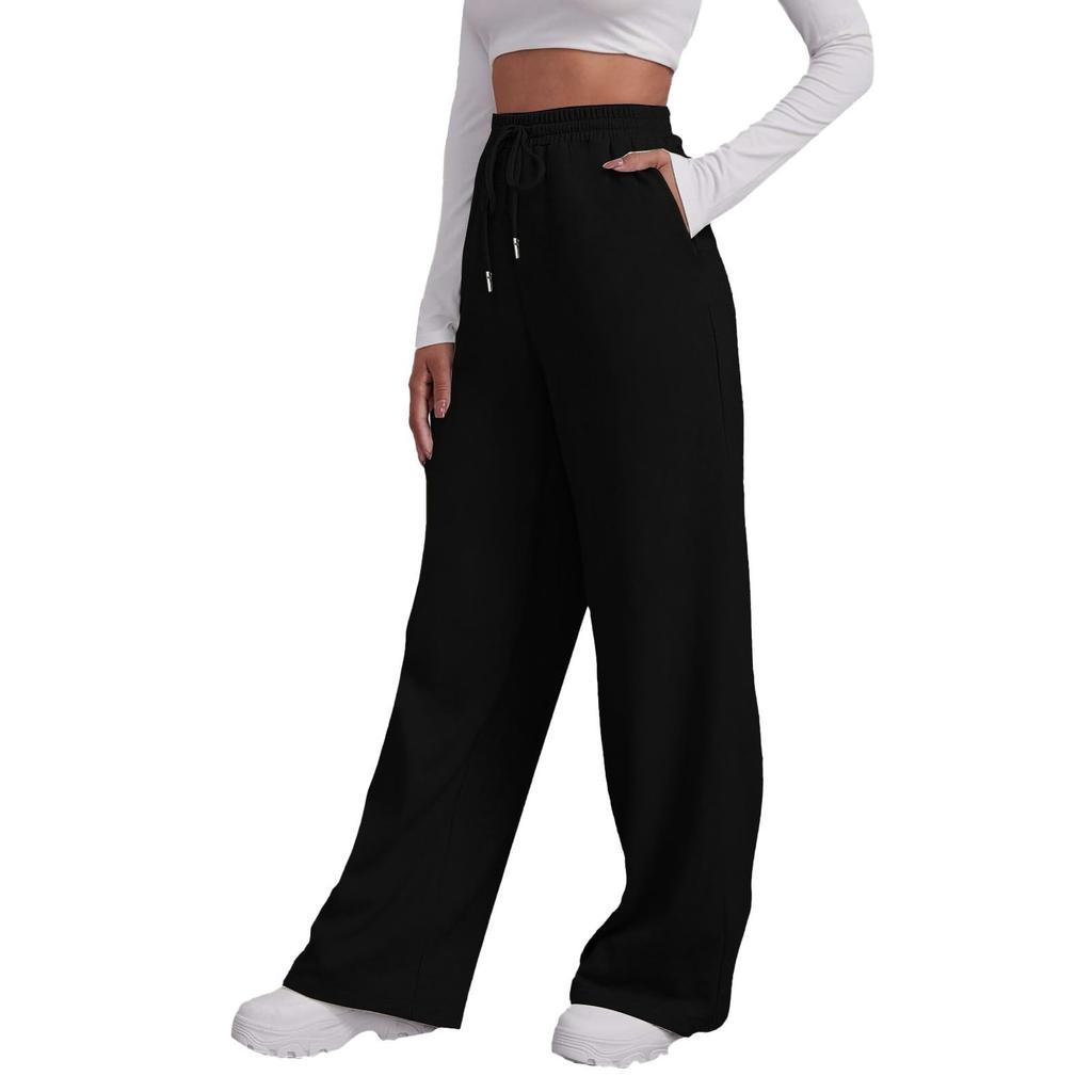 Women's High Waisted Wide Leg Sweatpants Casual Yoga Jogger Pants