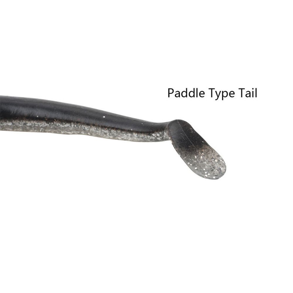 Durable 10g 19g 34g Luminous Worm Barbed Hook Fish Eel Lure Lead Jig Head Artificial Soft Bait