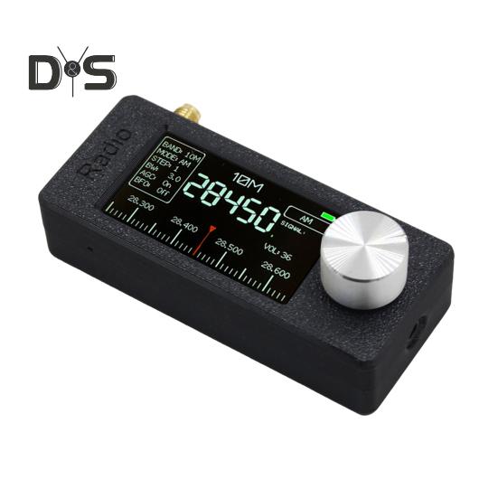 Портативное мини-радио 0,5-108 МГц с 1,9-дюймовым IPS-экраном, карманное мини-радио LSB/USB/AM/FM, вседиапазонный радиоприемник с антенной