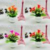 Faux Lily Flower With Durable Plastic Material For Desk Decoration And Gift Item