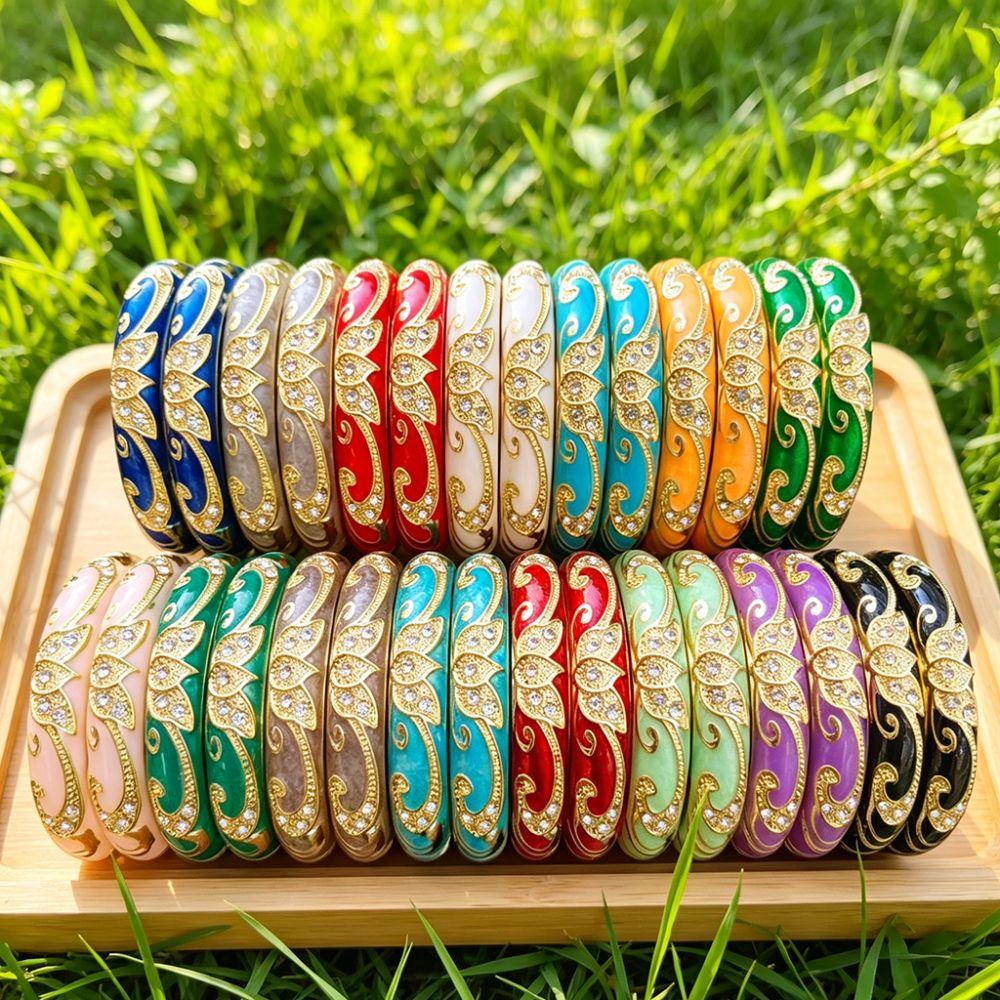 Crown Crown Cloisonne Bracelet Colored Dropper Oil Women's Hand Bracelet Gifts for Women Girl