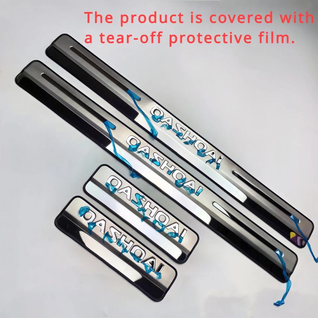 Для Nissan Qashqai J10 J11 2007-2013 2014- Накладка на порог двери из нержавеющей стали Накладка на педаль автомобиля