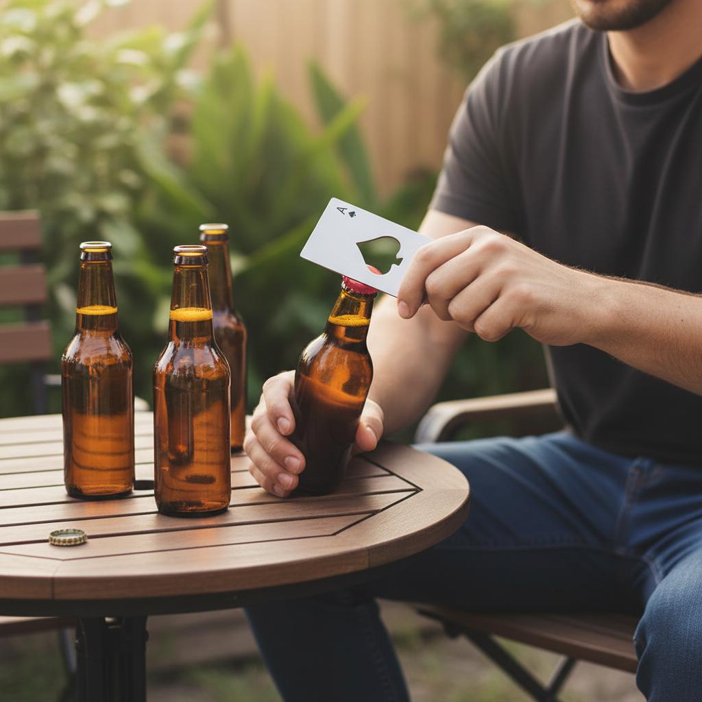 Stainless Steel Spade A Bottle Opener Poker Design Durable For Beer Bottles