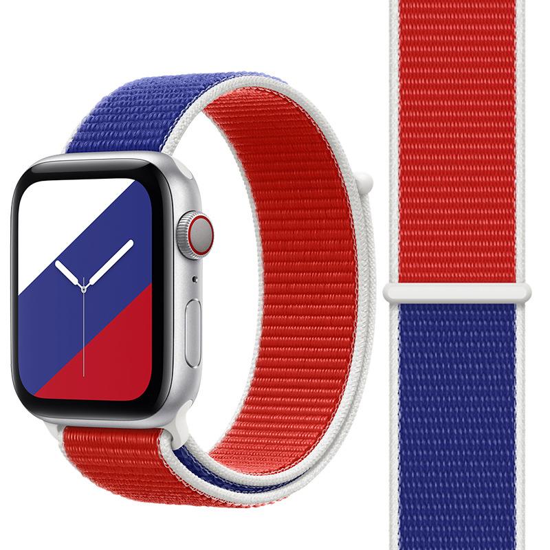 VAORLO Strap for Apple Watch Band 44mm 40mm iWatch 42mm 38mm Smartwatch International Nylon Loop Sports Bracelet Apple Watch 3 4 5 SE 6