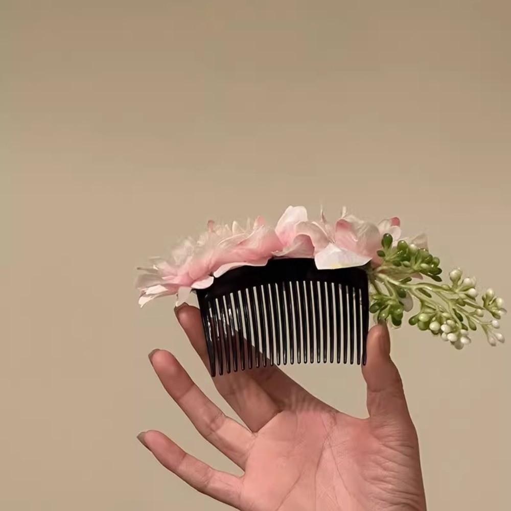 Headwear Floral Hair Comb Thai Style Chignon Hair Clips  Water Splashing Festival