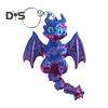 3D Printed Keychain Dragon Winged Design Keyring with Moving Tail Bags Luggage Schoolbags Car Interiors
