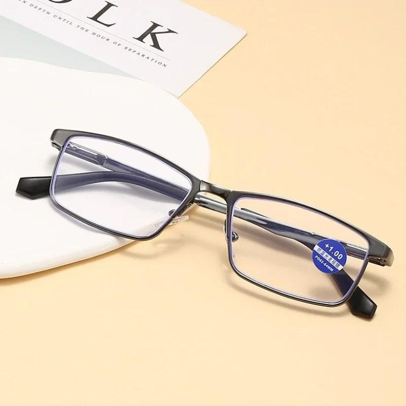 Персональные весенние очки портативные новые художественные ретро маленькие квадратные очки для чтения анти-синий свет пресбиопия очки