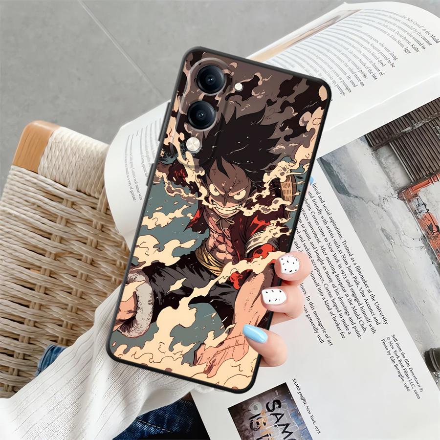 Чехол для Vivo Y02 Y11 Y16 Y17 Y20 Y21 Y27 Y19 Y33S Y35 Y30 Y22 Y31 Y36 Y12 Y15S Чехол для телефона Крутой Луффи Аниме