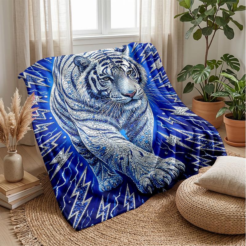 Blue Pineapple Pattern blanket Personalized Name Flannel Blanket Soft Cozy Plush Throw for Sofa Bed Lightweight Home Decor